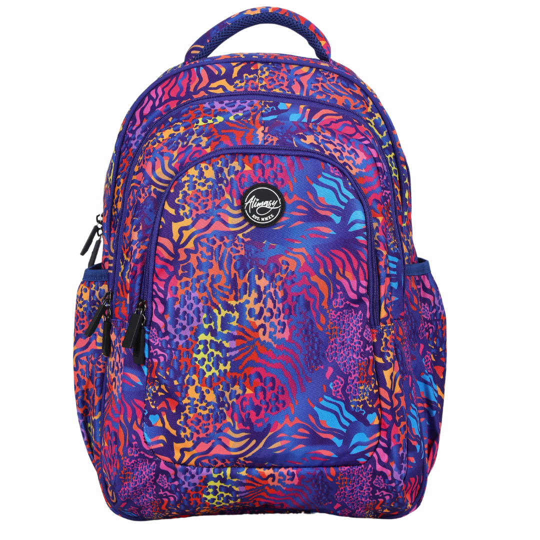 Animal Print Large School Backpack - Alimasy