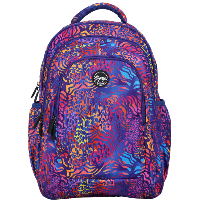 Animal Print Large School Backpack - Alimasy