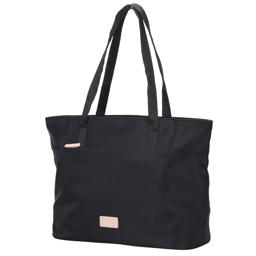 Black Nylon Tote Bag