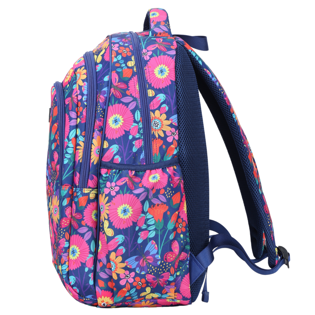 Blooms & Butterflies Large School Backpack