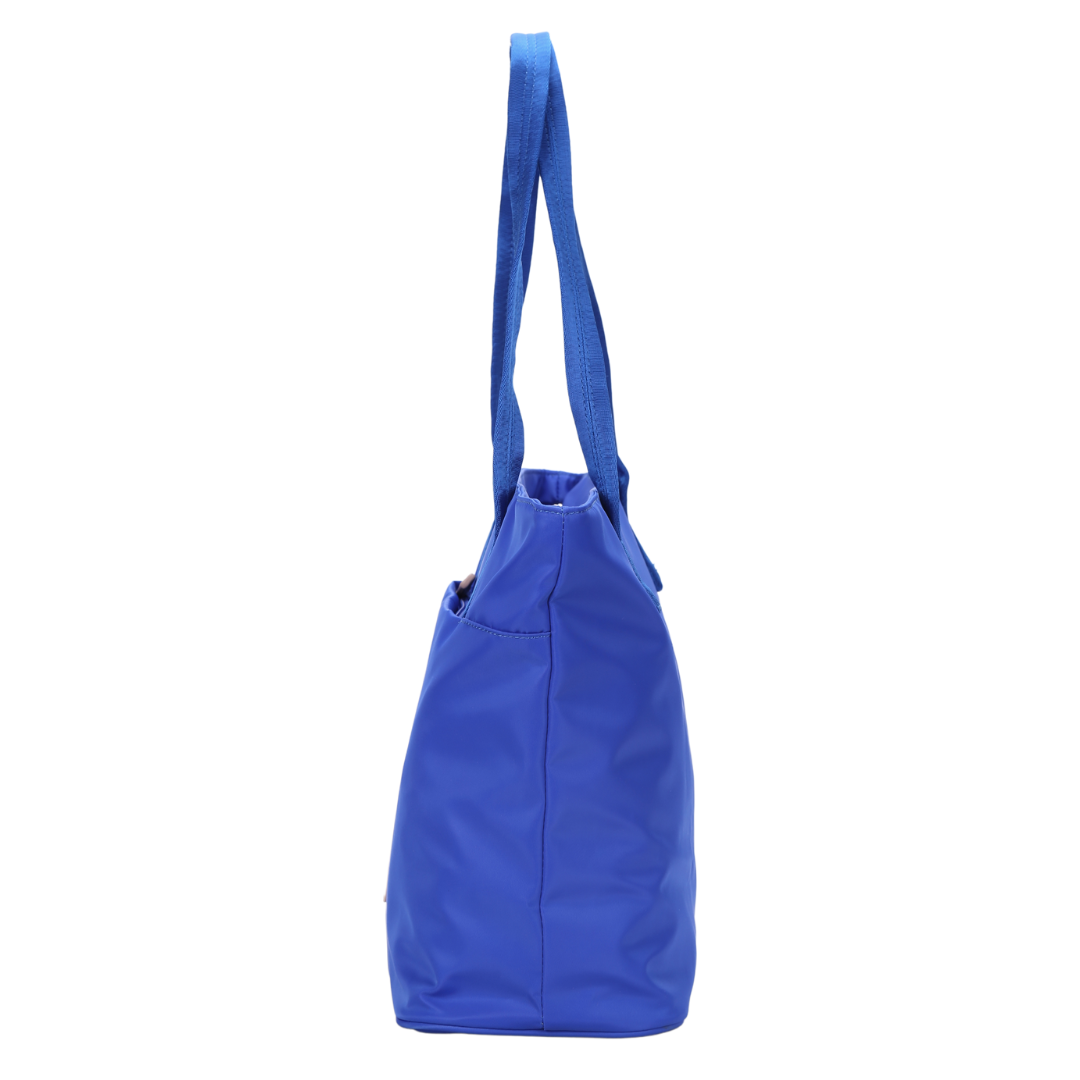 Blue Nylon Tote Bag