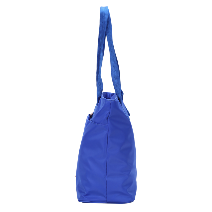 Blue Nylon Tote Bag