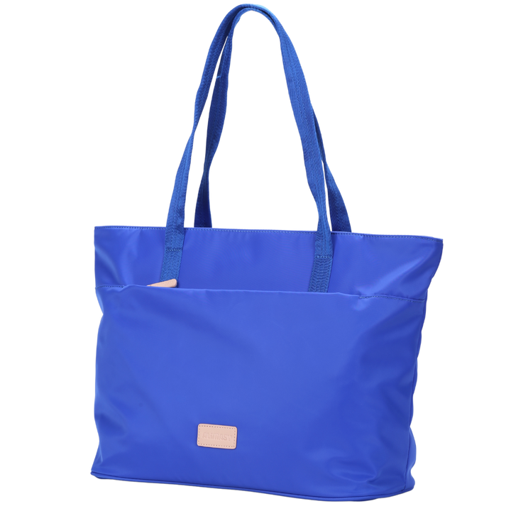 Blue Nylon Tote Bag