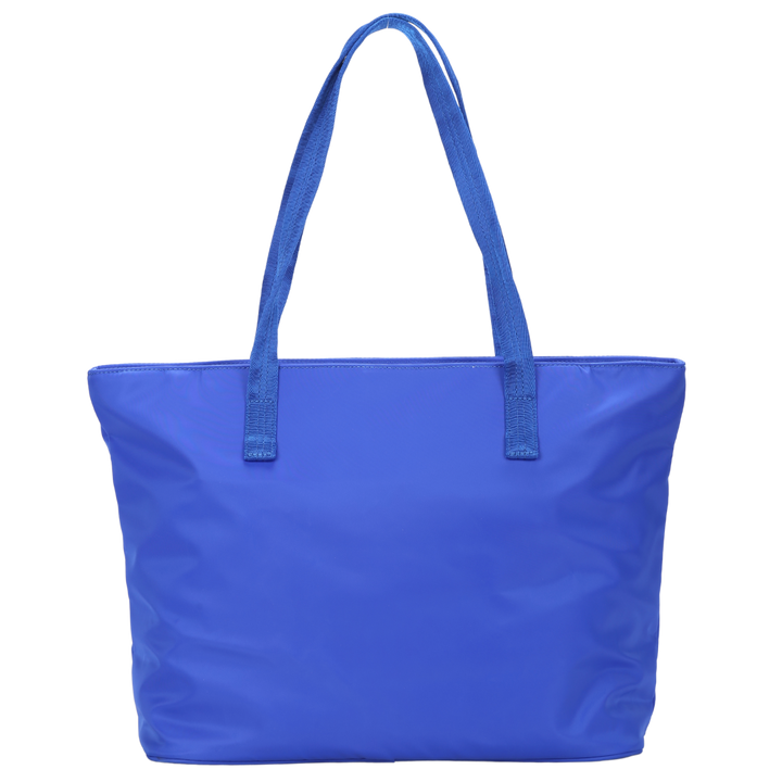 Blue Nylon Tote Bag