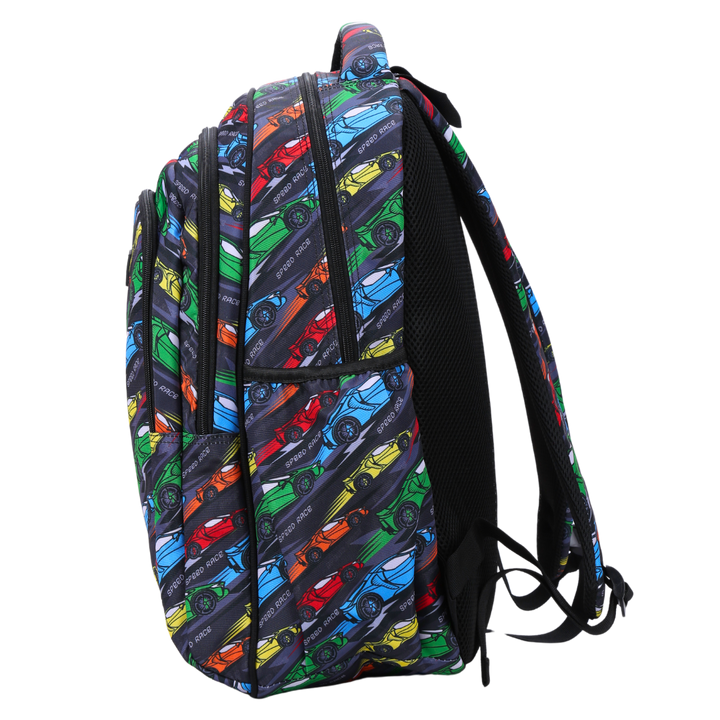 Racing Car Large School Backpack