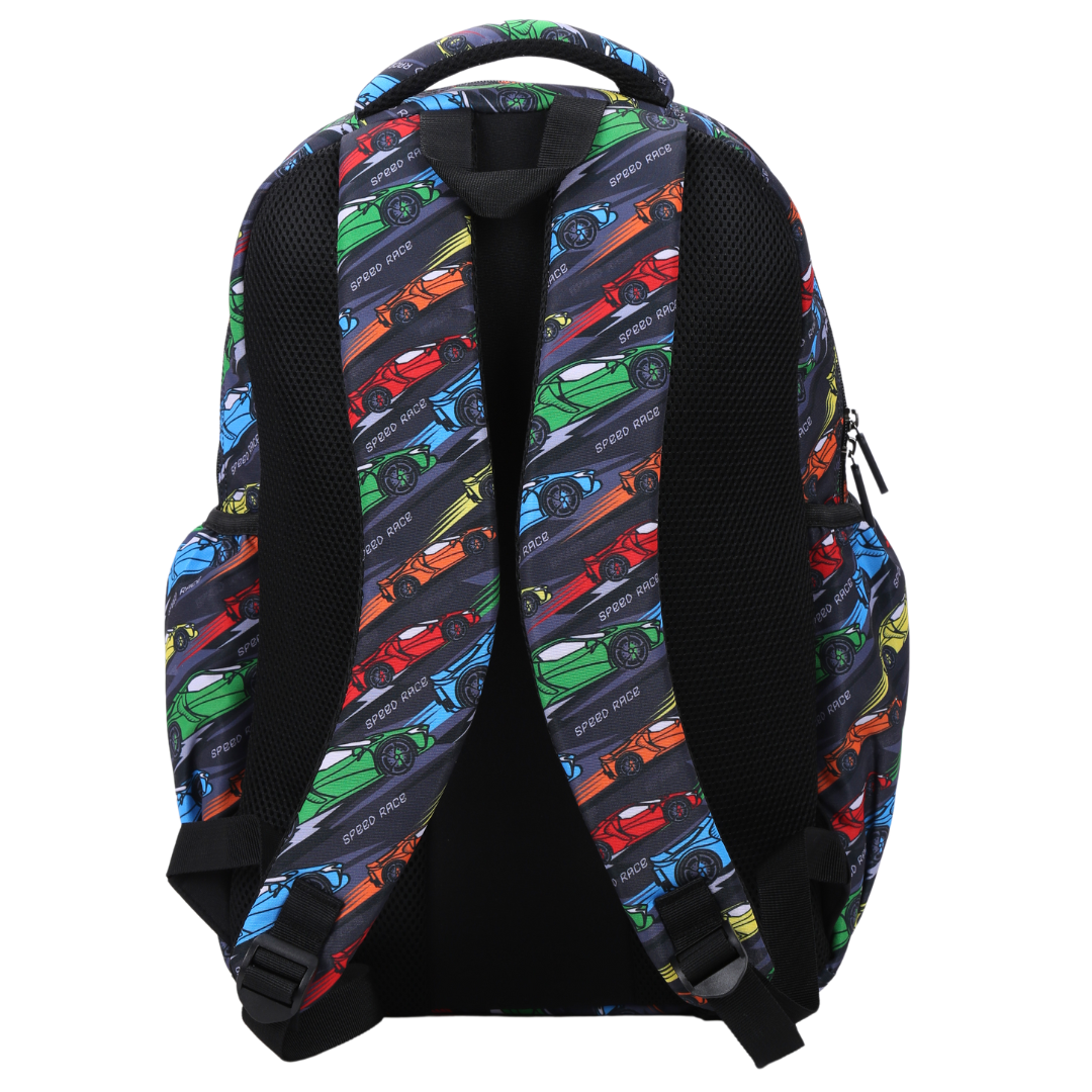 Racing Car Large School Backpack