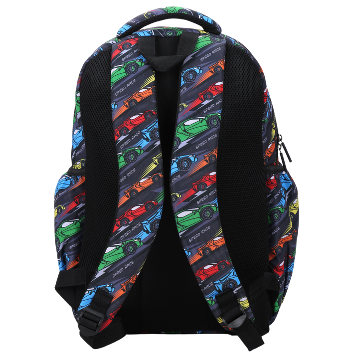 Racing Car Large School Backpack