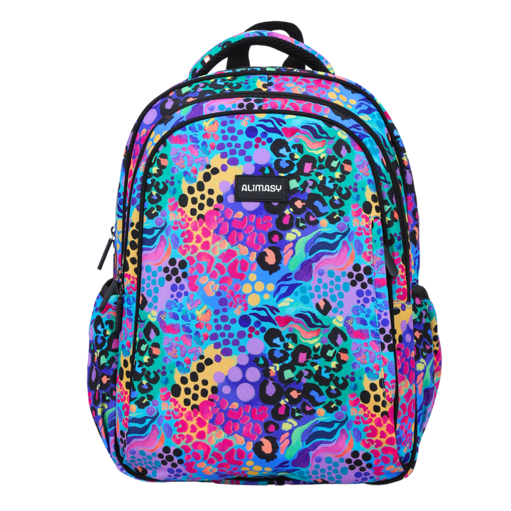 Electric Leopard Midsize Kids Backpack