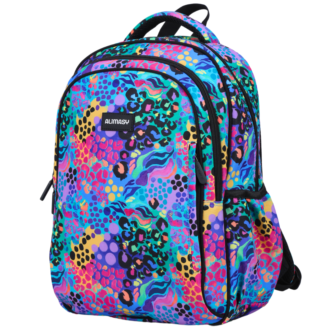 Electric Leopard Midsize Kids Backpack