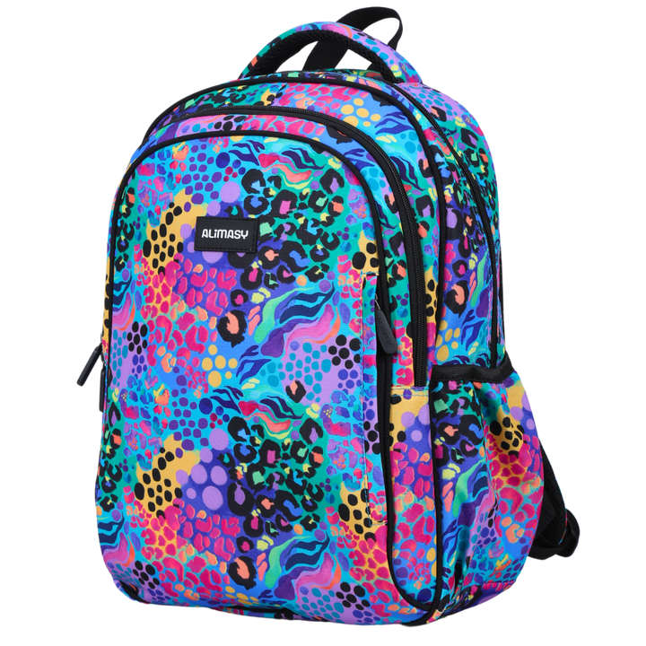 Electric Leopard Midsize Kids Backpack