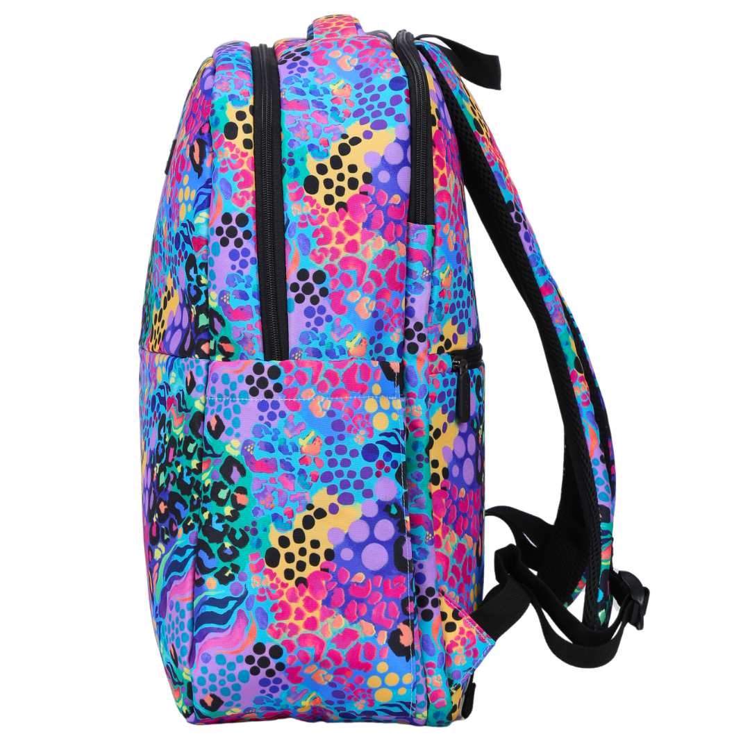 Electric Leopard Laptop Backpack