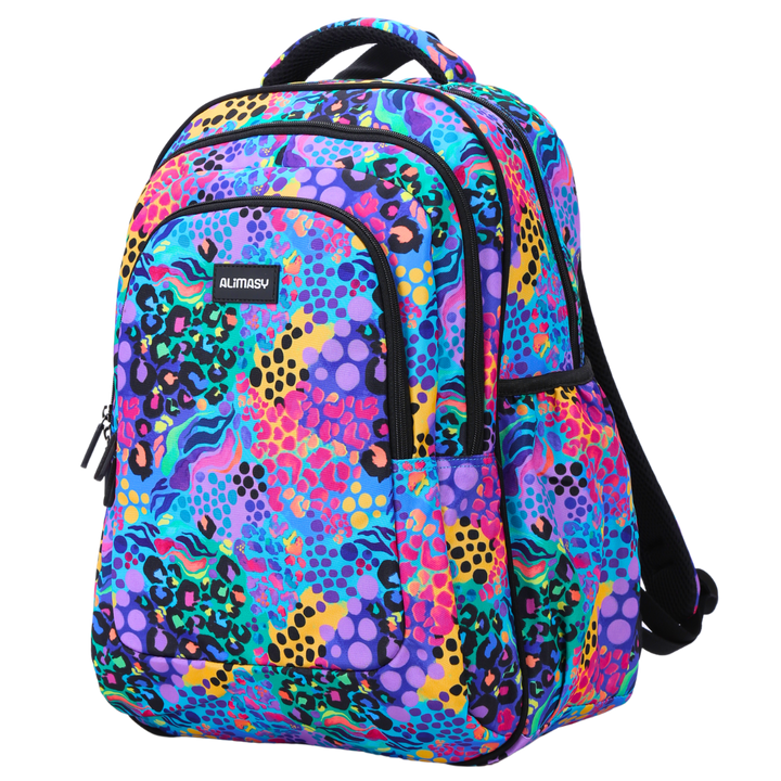 Electric Leopard Large School Backpack