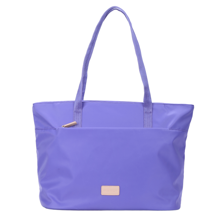 Lilac Nylon Tote Bag