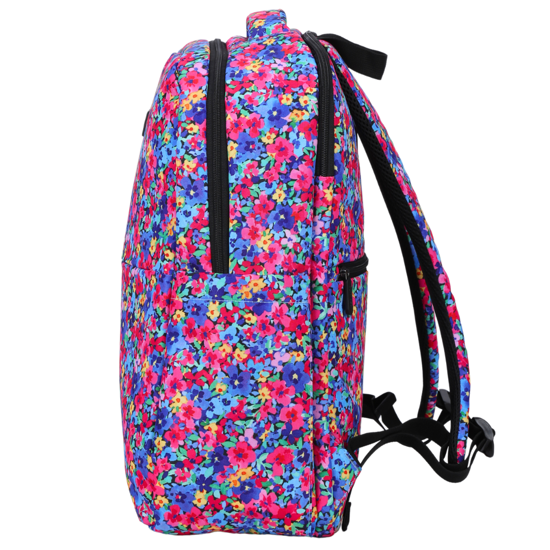 Multi Coloured Ditsy Flowers Laptop Backpack