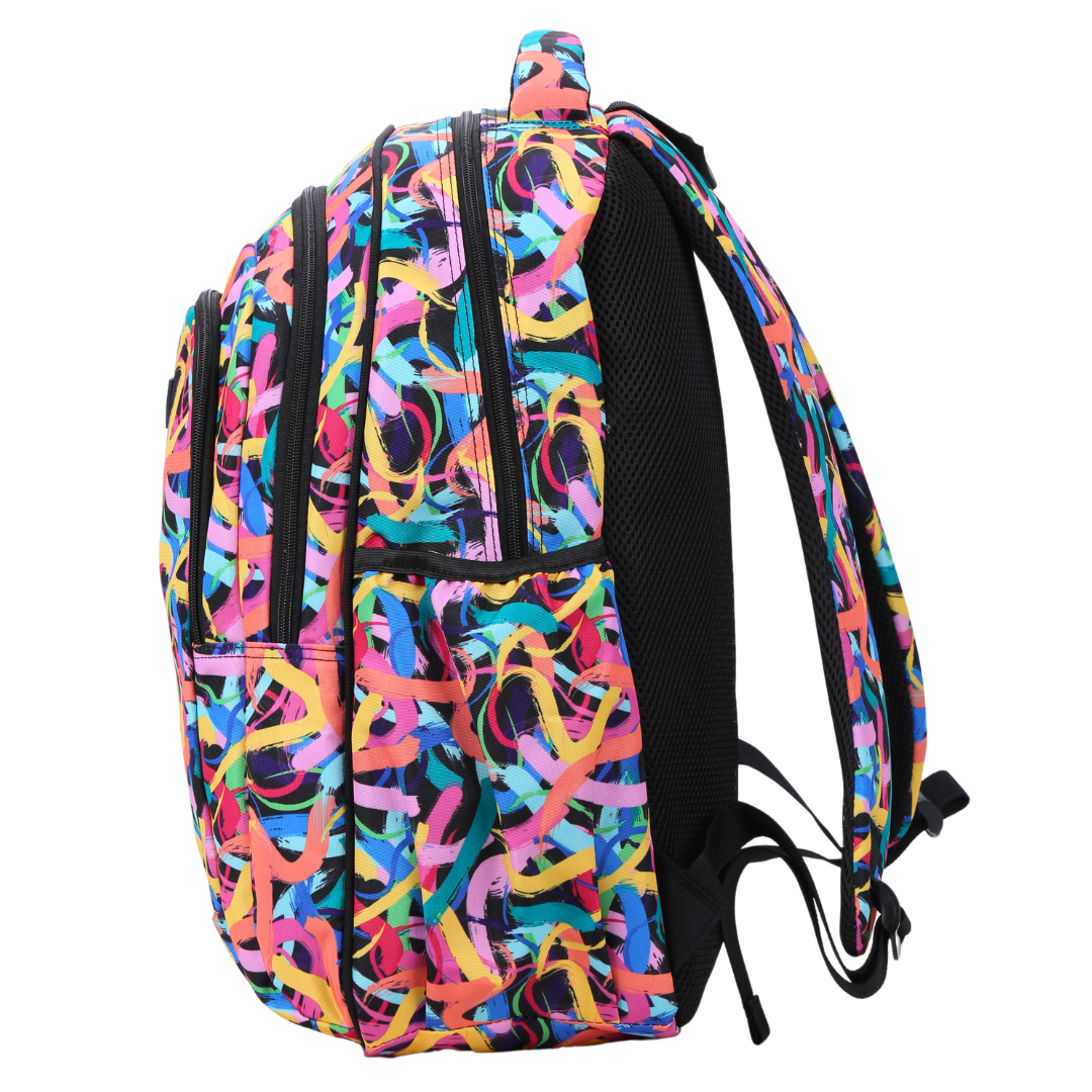 Paint Swirls Large School Backpack