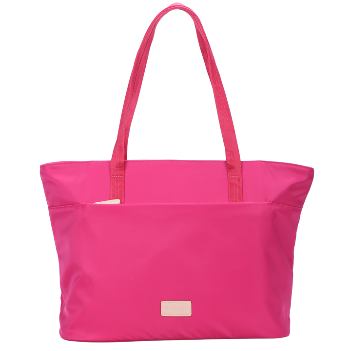 Pink Nylon Tote Bag