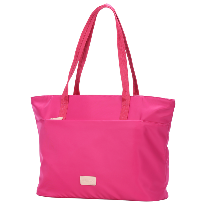 Pink Nylon Tote Bag