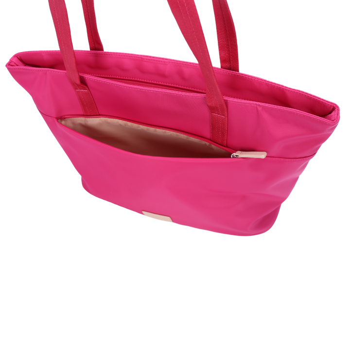 Pink Nylon Tote Bag