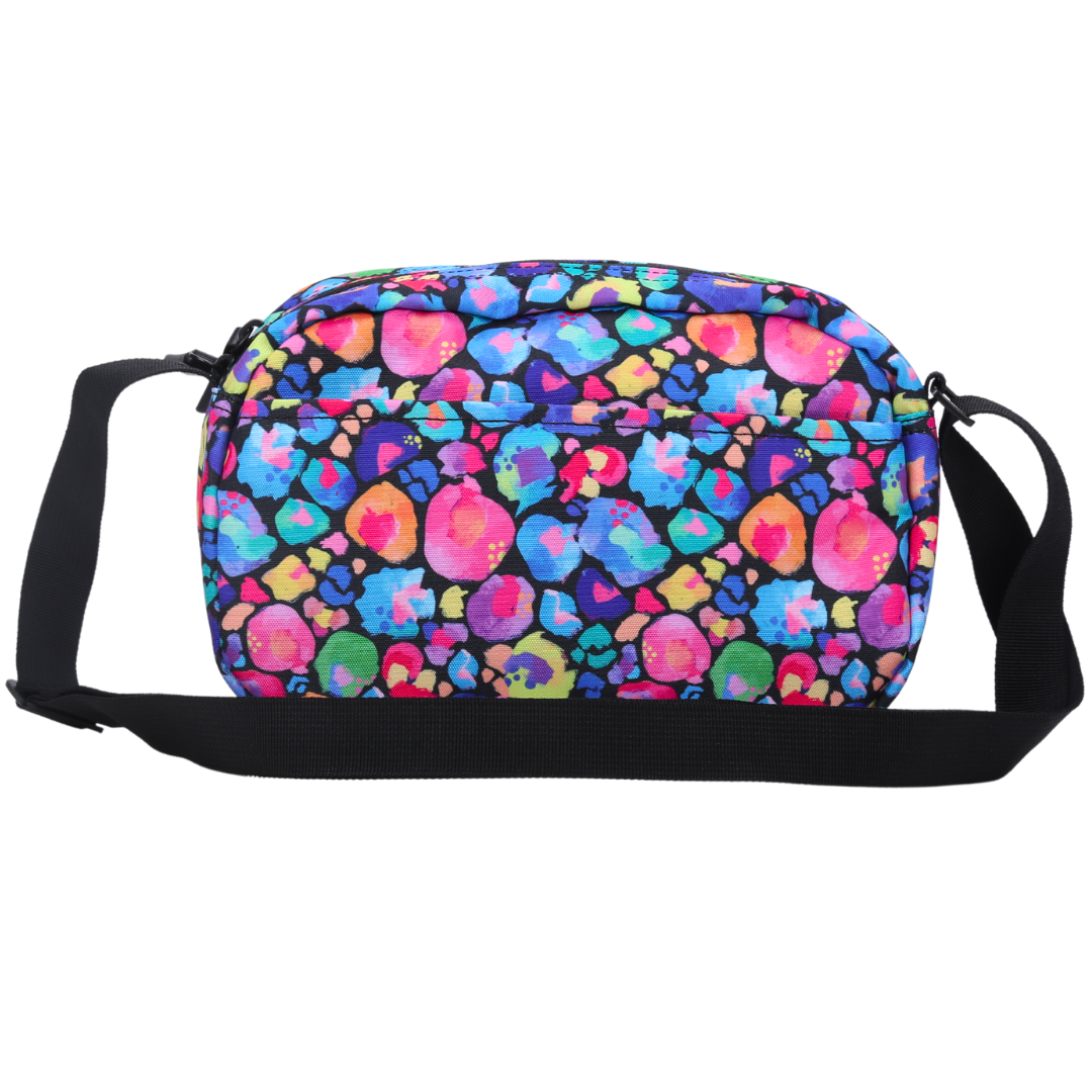 Crossbody Bag Rainbow Leopard Black