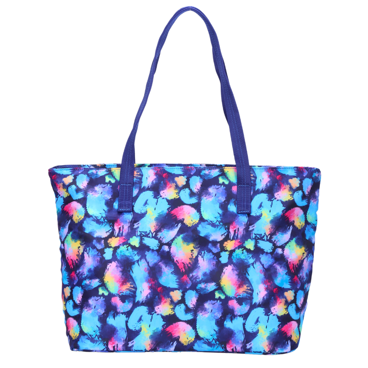 Rainbow Splatter Tote Bag