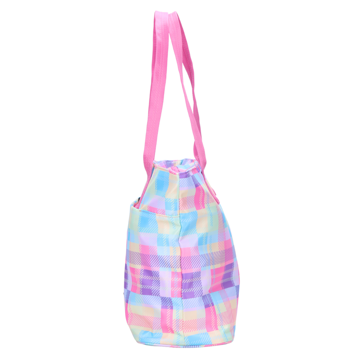 Summer Check Tote Bag