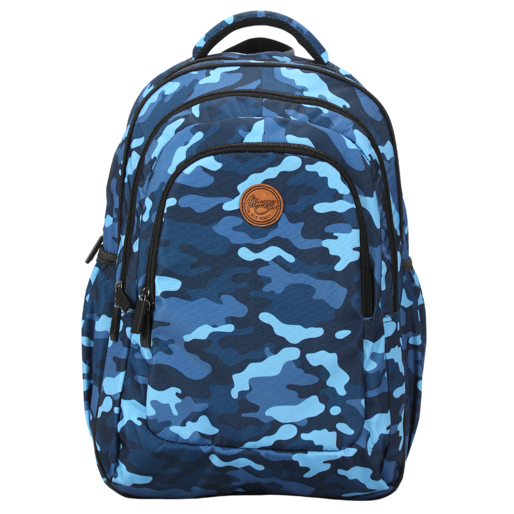 Shops blue camo backpacks