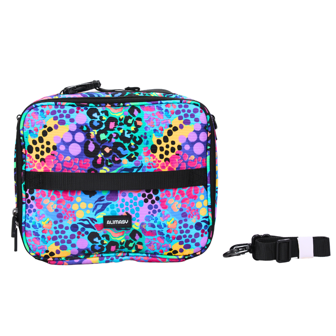 Small Insulated Lunch Bag Electric Leopard