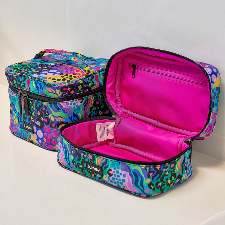 Toiletry & Makeup Storage Bag Electric Leopard