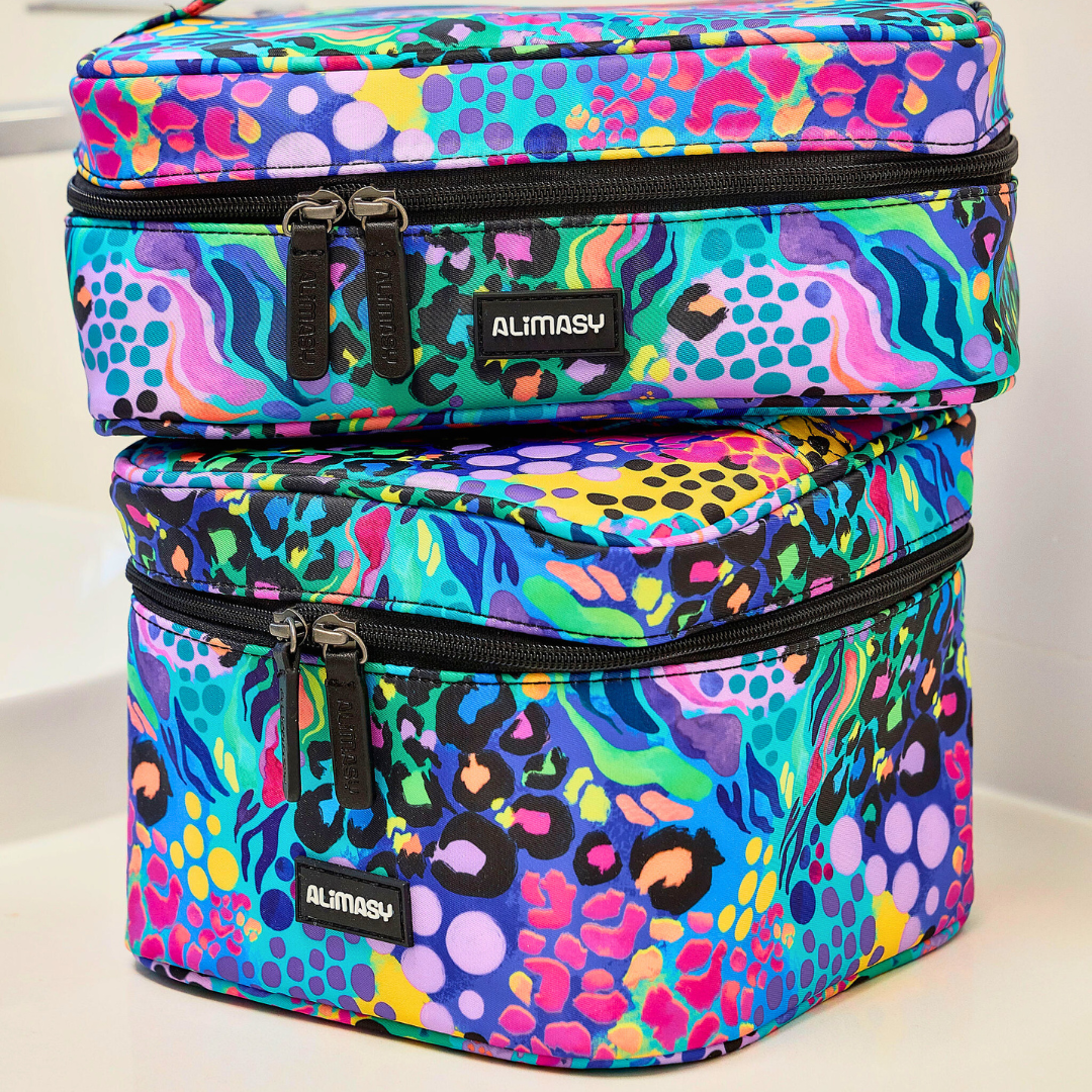 Toiletry & Makeup Storage Bag Electric Leopard