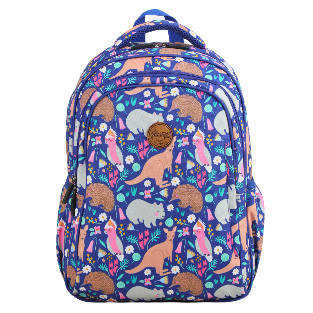 Sleepy Australian Friends Midsize Kids Backpack | Waterproof School Bag ...